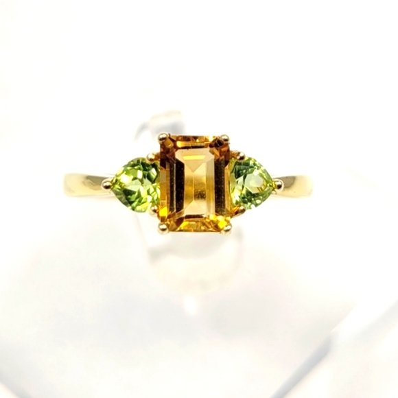 14k Filled Citrine & Peridot Ring - Picture 7 of 12